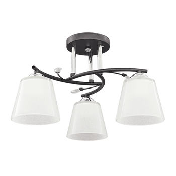 Lustra valentine crom+negru+alb 3xe27 60w