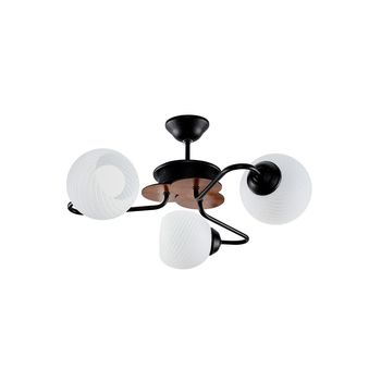 Lustra enis1 negru 3xe27 60w