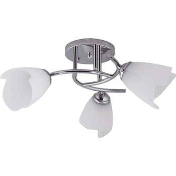 Lustra silvia crom+alb 3xe27 60w