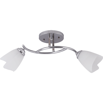 Lustra silvia crom+alb 2xe27 60w