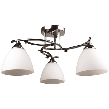 Lustra ellis alb+crom/wenge 3xe27 60w