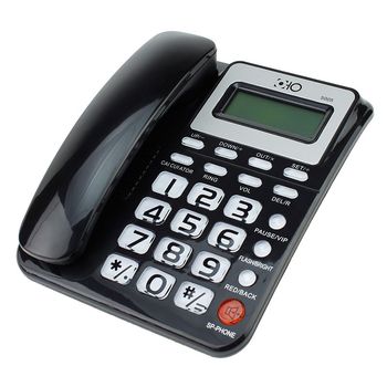 Telefon FIX, OHO, ID apelant, FSK/DTMF, calculator, calendar, memorie, LCD, negru elefant.ro imagine noua 2022
