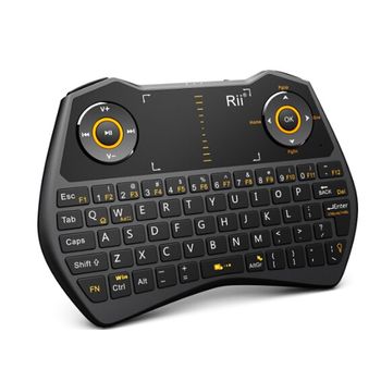 Mini tastatura wireless touchpad si functie de air mouse, RIITEK I28 elefant.ro imagine noua 2022