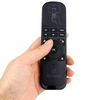 Mini telecomanda wireless cu Air mouse pentru smart TV si PC, I7 Rii elefant.ro imagine noua 2022