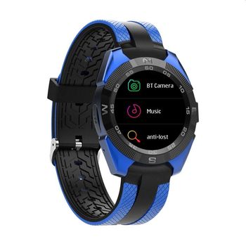 Smartwatch bluetooth 4.0, SoVogue, touchscreen LCD, 14 functii, Android iOS, albastru elefant.ro imagine noua 2022