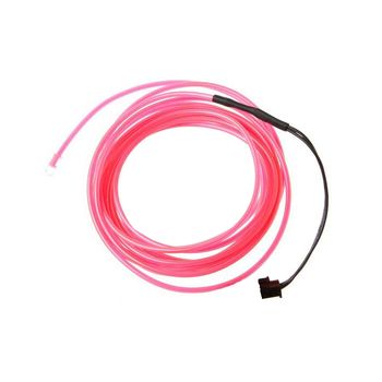Fir electroluminescent neon El Wire 3,2 mm flexibil, 1 m, Roz elefant.ro imagine noua 2022