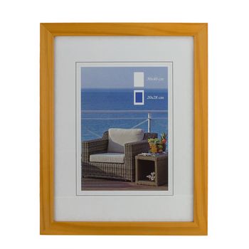 Rama foto din lemn, aspect tablou, 30 x 40 cm, fag