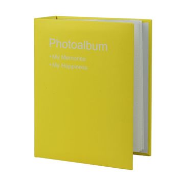 Album foto Conception format 10X15 100 poze tip carte piele ecologica galben