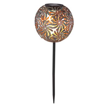Glob decorativ de Craciun cu 6 leduri flashing decor iarna plastic 10 cm