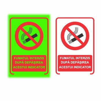 Semn de informare Incapere cu fumatul interzis autoadeziv, ProCart, 20×30 cm elefant.ro imagine noua 2022
