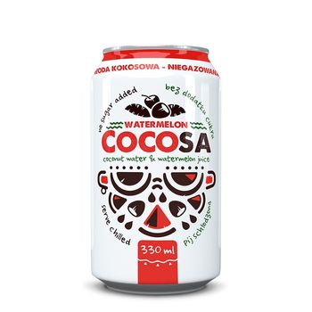 Cocosa Pepene rosu – apa de cocos naturala cu pepene rosu 330ml Diet-Food Diet-Food