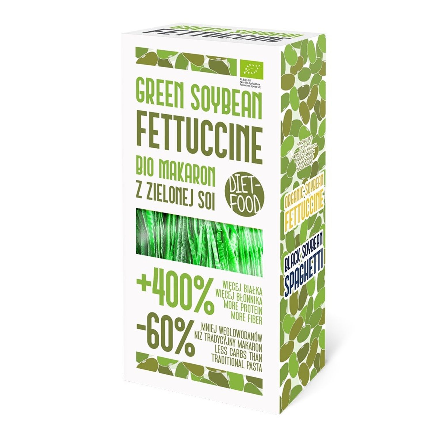 Paste bio Fettuccine din soia verde 200g fotografia produsului
