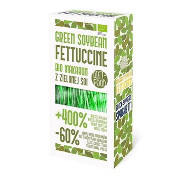 Paste bio Fettuccine din soia verde 200g Diet-Food Diet-Food