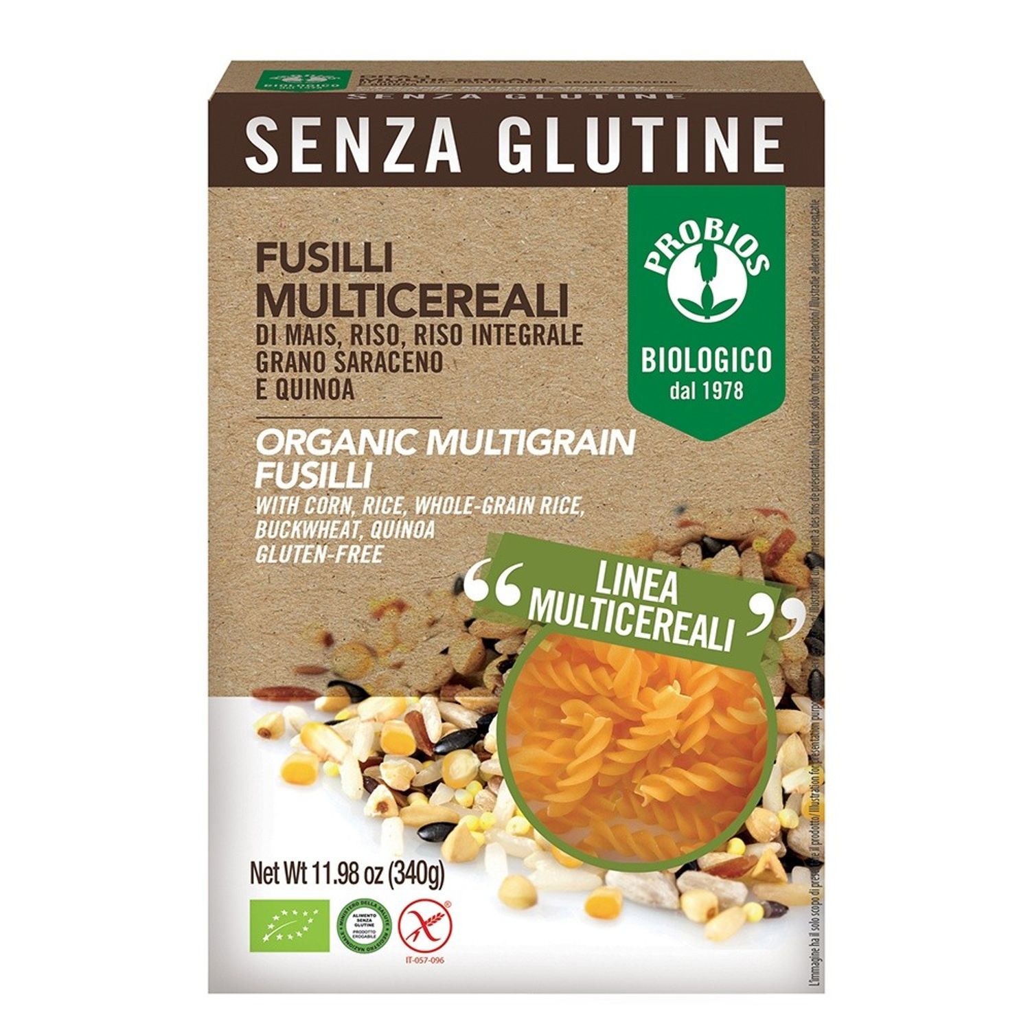 Fusilli multicereale - fara gluten 340g fotografia produsului