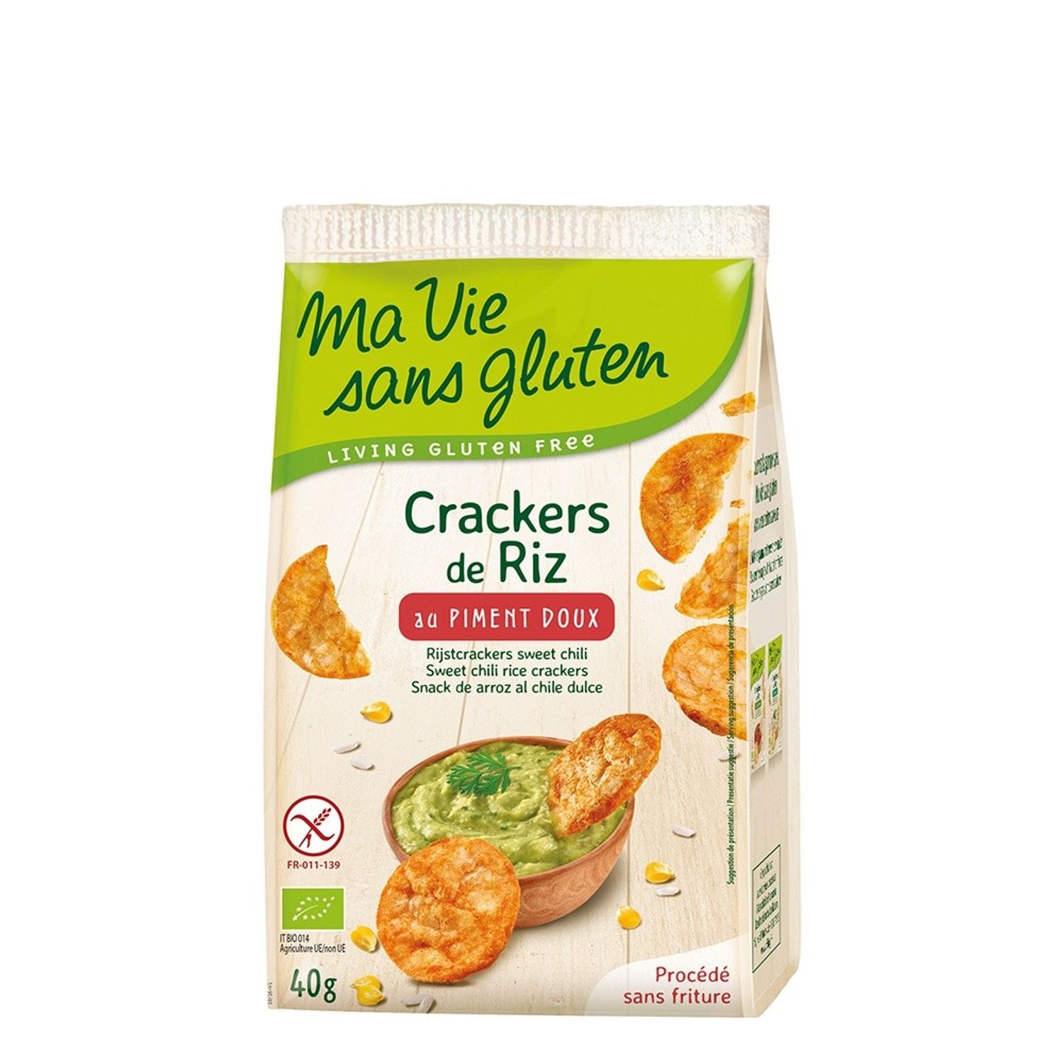 Crackers din orez cu ardei dulce- fara gluten 40g fotografia produsului