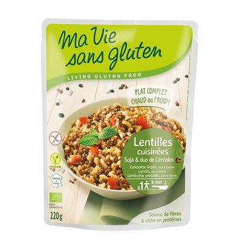 Cereale si leguminoase – fara gluten gata preparat 220g Ma vie sans Gluten elefant