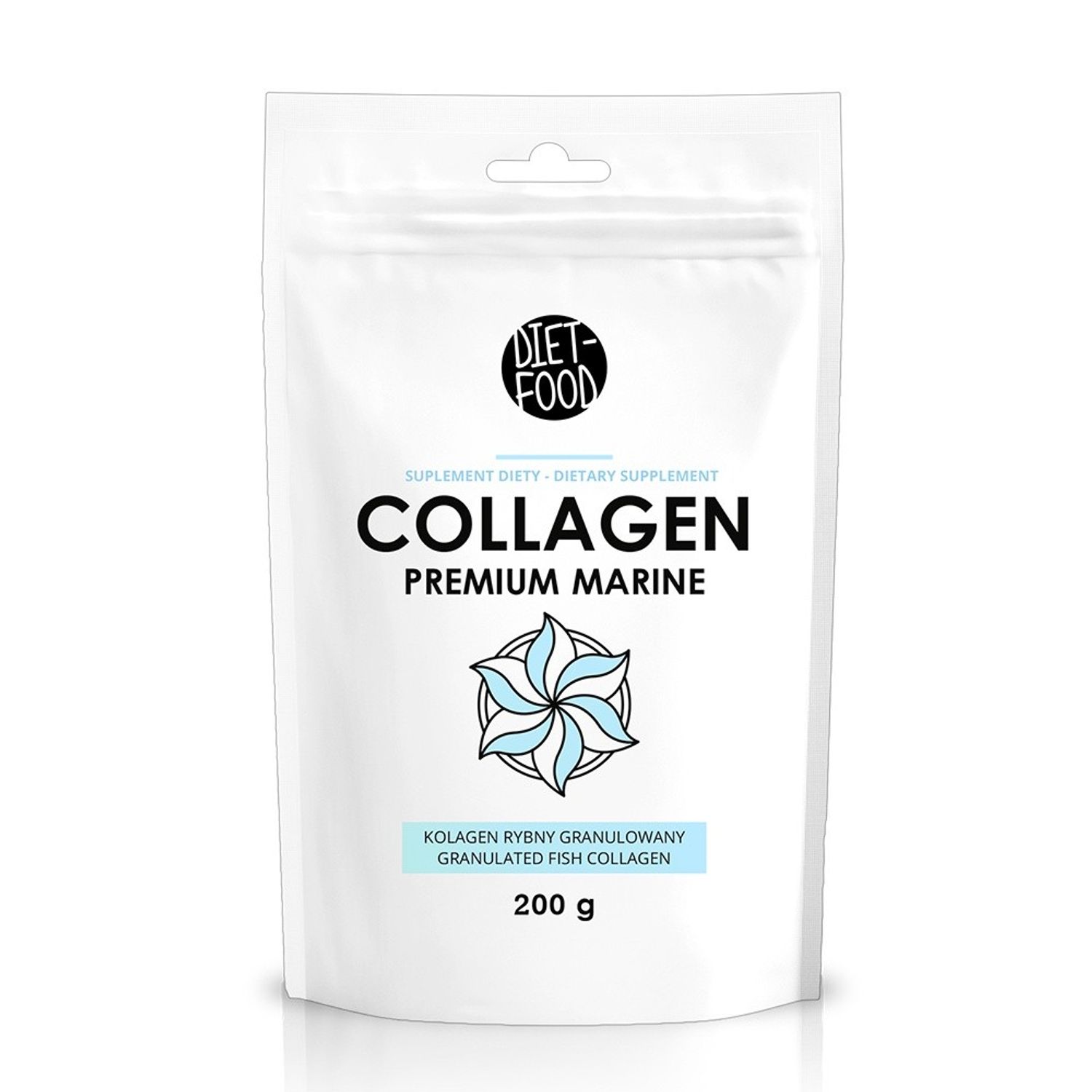 Colagen marin premium - instant 200g fotografia produsului