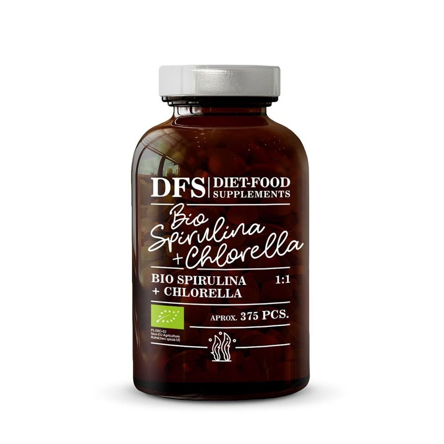 Bio Spirulina + Chlorella - 375 tablete x 400mg - 150g fotografia produsului
