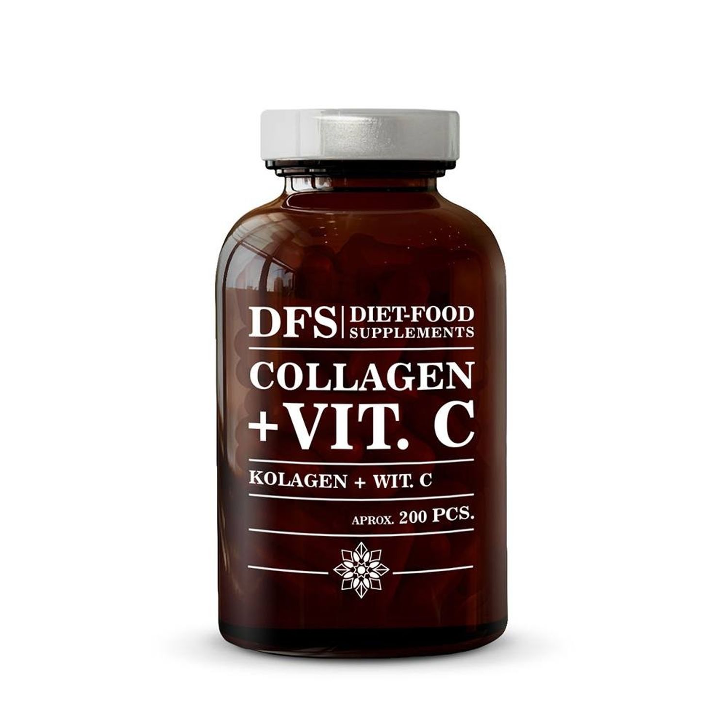 Colagen +Vit.C - 200 capsule x 300mg - 60g fotografia produsului