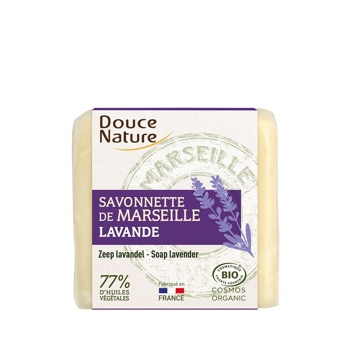 Sapun bio de Marsilia cu lavanda 100g fotografia produsului