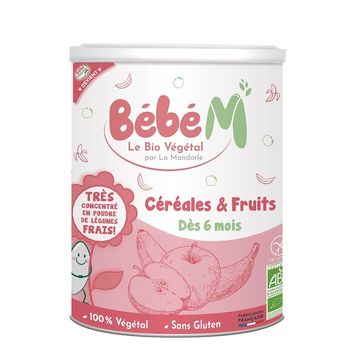 Cereale + fructe pentru bebelui – de la 6 luni 400g Bb M