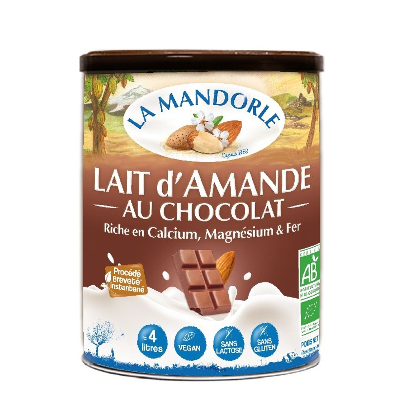 Bautura instant de migdale cu ciocolata 400g fotografia produsului