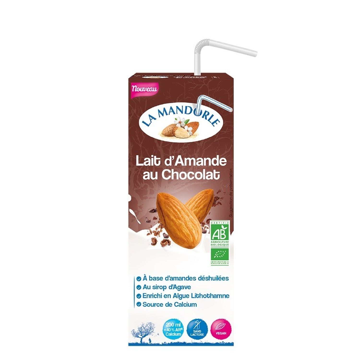 Bautura vegetala de migdale cu ciocolata 200ml fotografia produsului