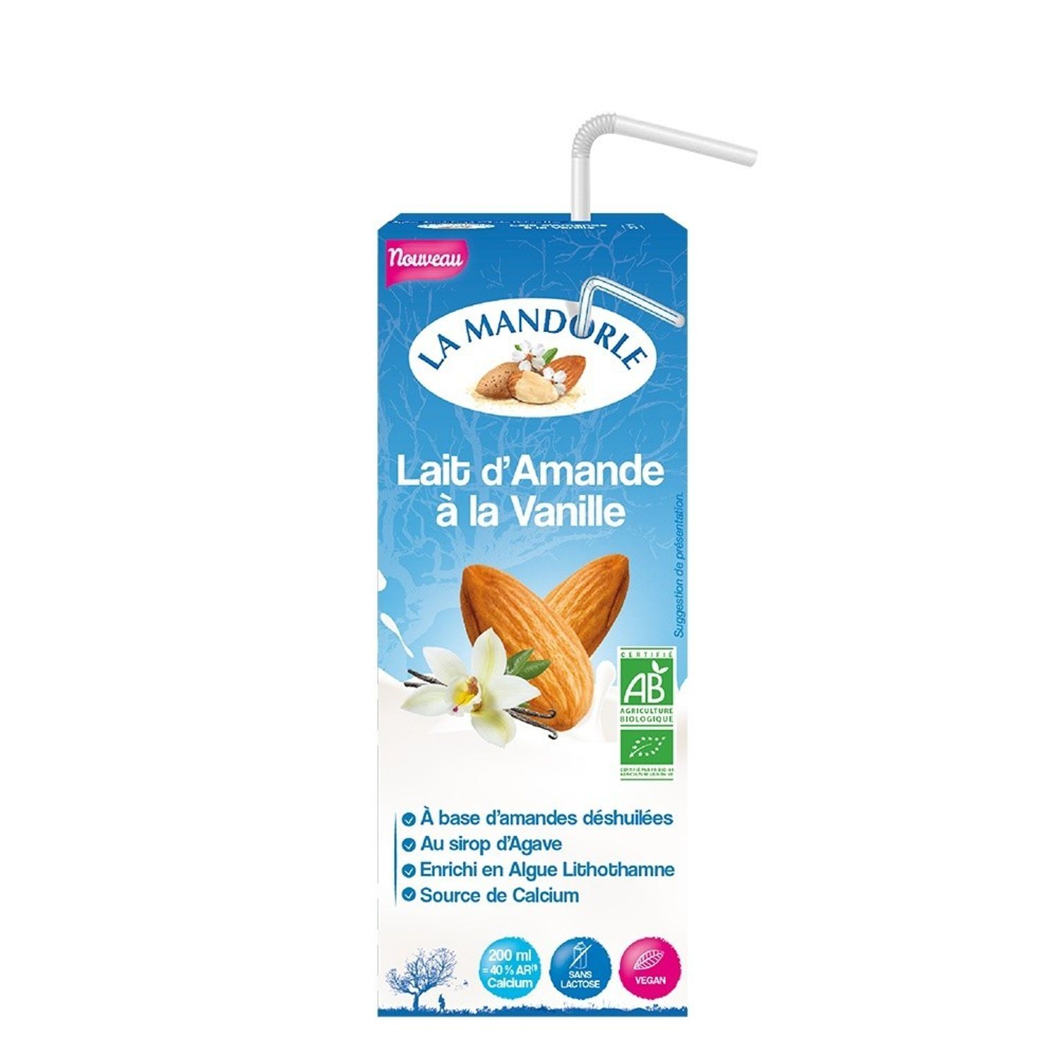 Bautura vegetala de migdale cu vanilie 200ml fotografia produsului