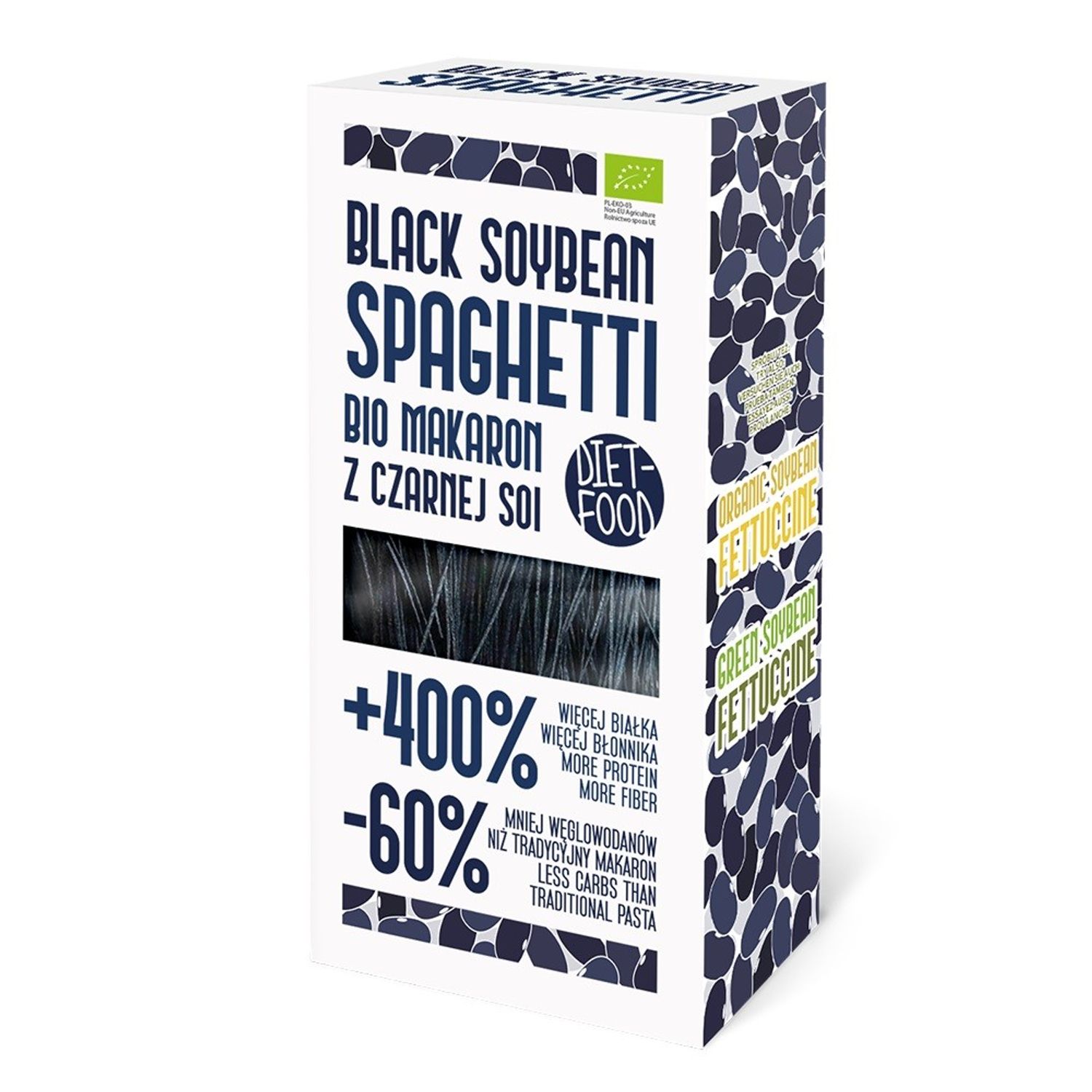 Paste bio Spaghetti din soia neagra 200g fotografia produsului
