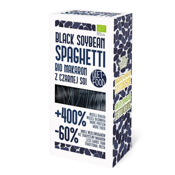 Paste bio Spaghetti din soia neagra 200g Diet Food Alimentare & Superfoods