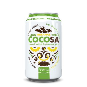 Cocosa ananas - apa de cocos naturala cu ananas 330ml