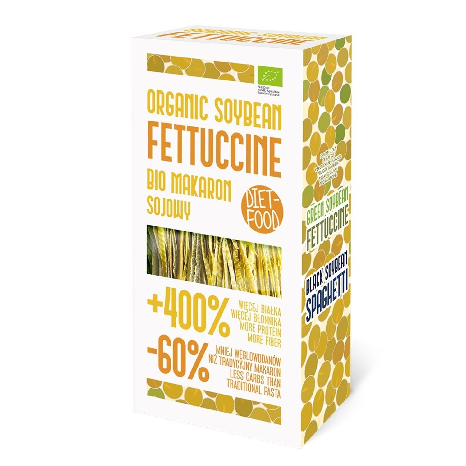 Paste bio Fettuccine din soia galbena 200g fotografia produsului