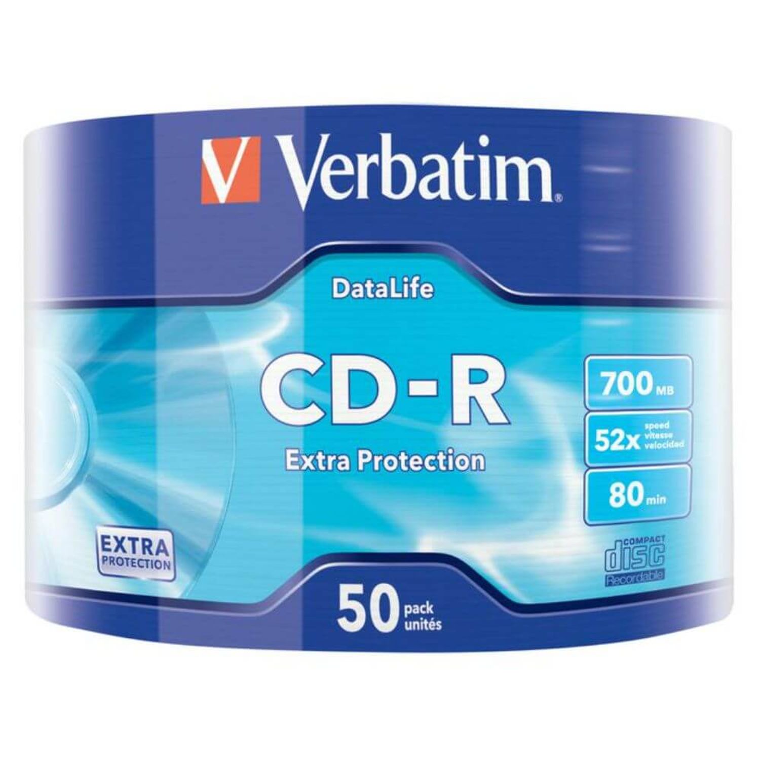 Set 50 CD-R Inscriptibil Verbatim, Capacitate 700 Mb fotografia produsului