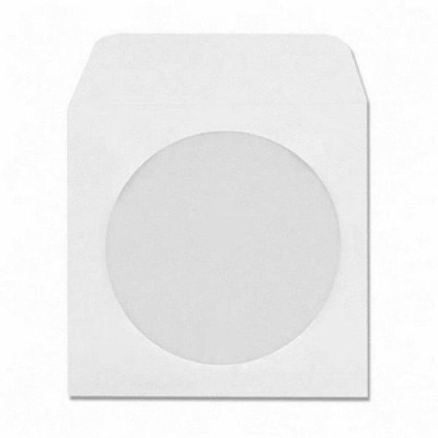 Set 100 Plicuri Albe CD/DVD Maxell, cu Fereastra fotografia produsului