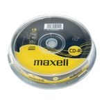 Set 10 CD-R Inscriptibil Maxell cu Suport, Capacitate 700 Mb fotografia produsului