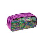 Penar Tip Borseta cu Doua Fermoare si Paiete Ecada 78624, Poliester fotografia produsului