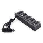 Spliter bricheta auto PNI Lighter 04 12V/24V 4 iesiri, 2xUSB, indicator LED fotografia produsului View 3 S