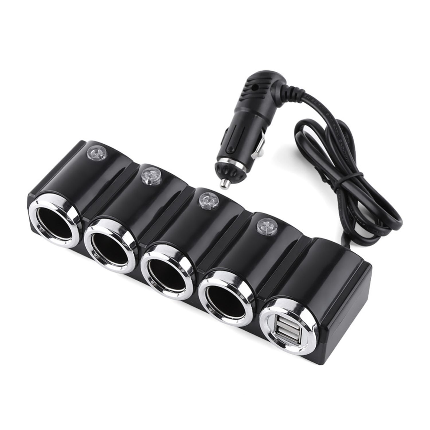 Spliter bricheta auto PNI Lighter 04 12V/24V 4 iesiri, 2xUSB, indicator LED fotografia produsului View 4 L