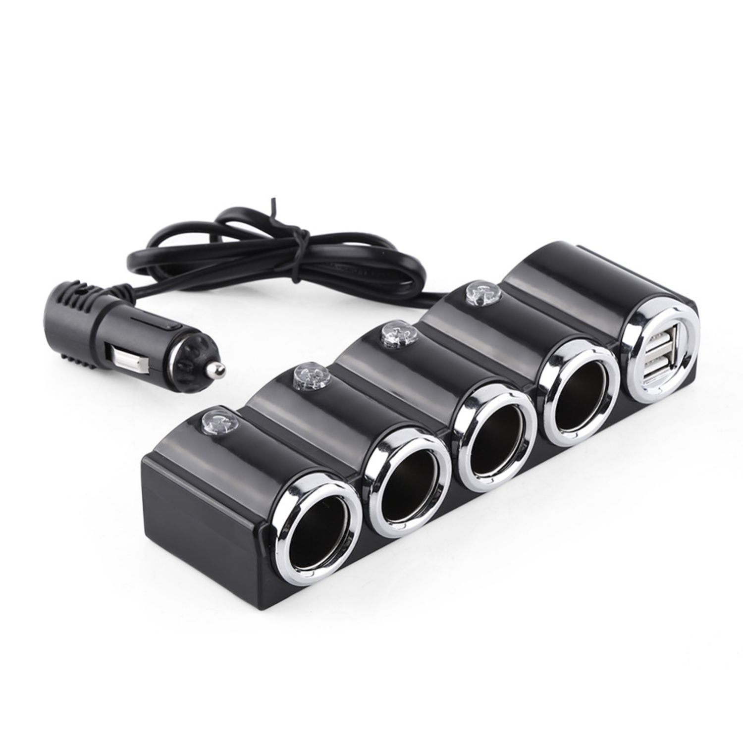 Spliter bricheta auto PNI Lighter 04 12V/24V 4 iesiri, 2xUSB, indicator LED fotografia produsului View 2 L