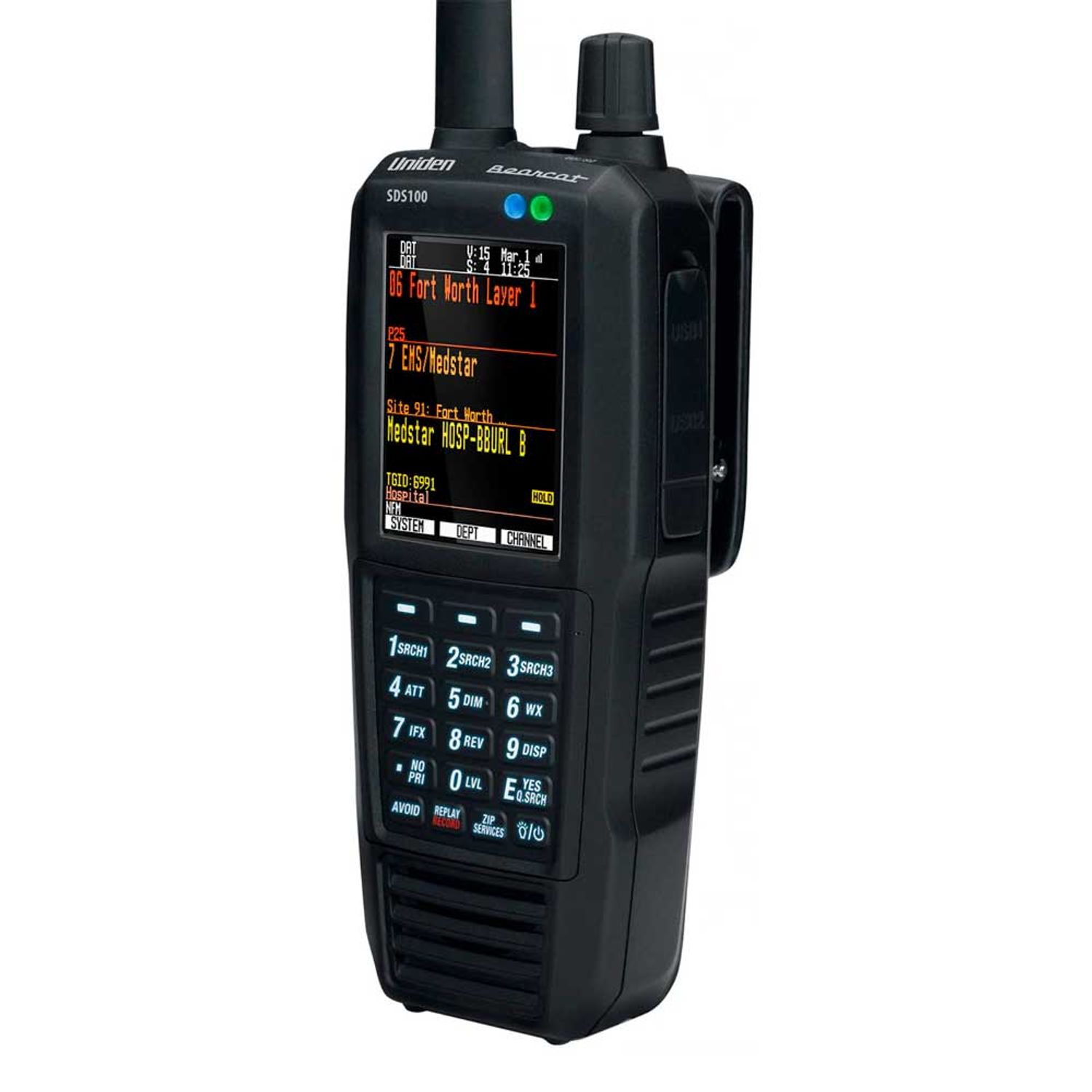 Scaner Uniden SDS100E, Standard Version fotografia produsului View 3 L