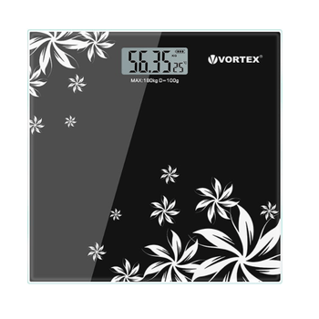 Cantar corporal electronic, display lcd, capacitate 180kg, sticla securizata, pornire automata, resetare automata, baterii, negru