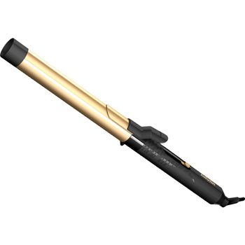 Ondulator babyliss creative gold medium curls, varf rece,diametru 25mm,indicator led,afisare temperatura,negru/galben