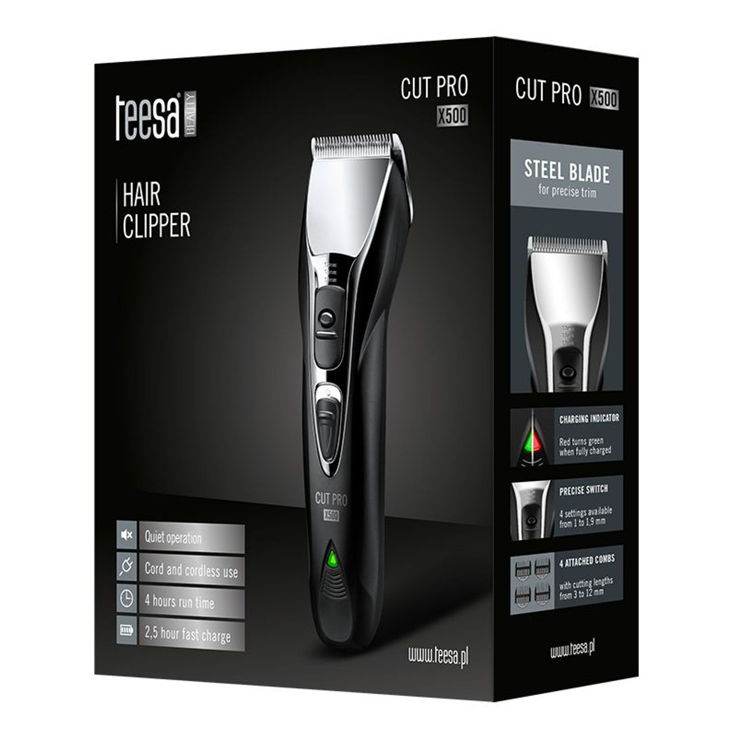Aparat Tuns Cut Pro X500 Teesa fotografia produsului View 7 L