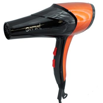 Uscator de par profesional, 2600w, 2 trepte de viteza, 3 trepte de temperatura, usor de folosit, negru/portocaliu