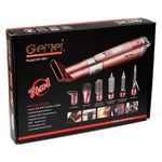 Set Uscator De Par Gemei,  7 Accesorii, 3 Trepte De Temperatura, 2200W,  Pink/Silver fotografia produsului View 3 S