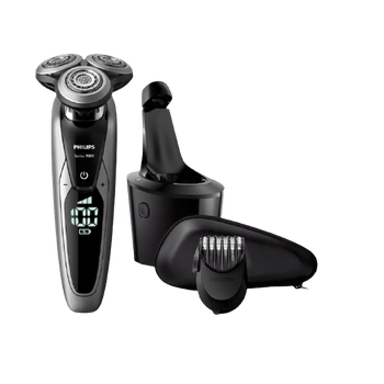 Aparat electric de ras philips, sistem smartclean plus, sistem de lame v-track pro, accesoriu smartclick, autonomie 60 min, culoare crom