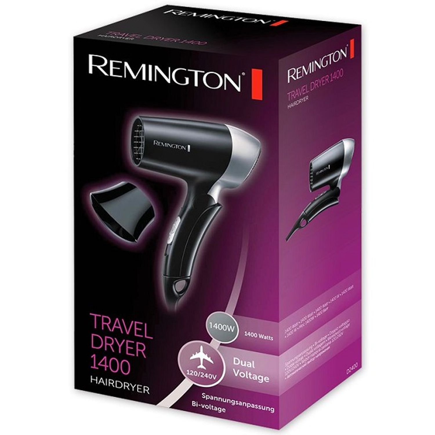 Uscator de par compact 1400 W , model Remington, Concentrator De Aer fotografia produsului View 2 L