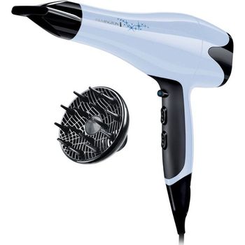 Uscator electric de par remington sapphire pro , motor ac de 2200 w,grila cu invelis ceramic de lux,alb/negru