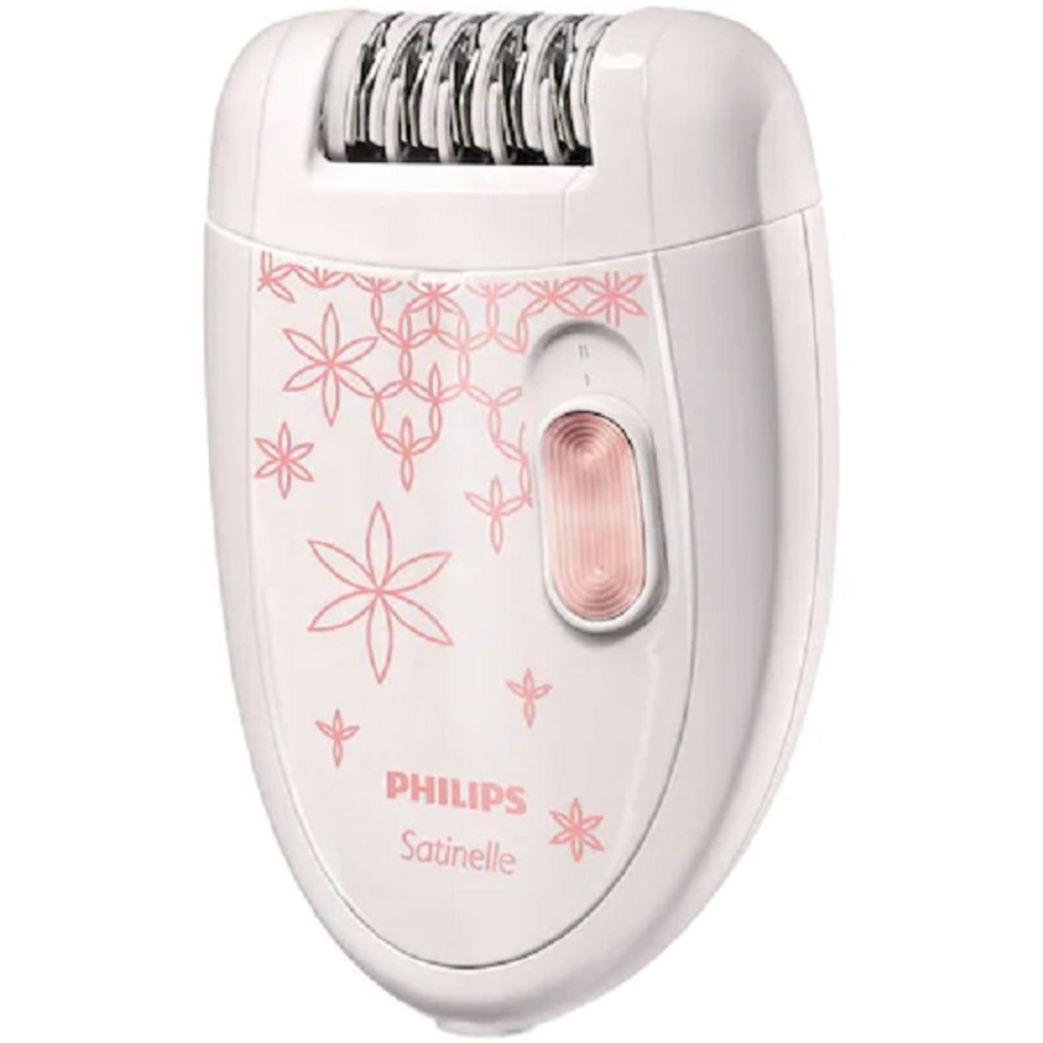 Epilator Philips Satinelle Cu Discuri Metalice , Cap Epilare Detasabil , Doua Setari De Viteza,Alb / Roz fotografia produsului View 2 L