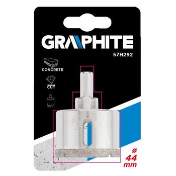 Carota diamantata pentru beton graphite, 44x30 mm, carota cu lama diamantata, carota gaurire, carote gaurire, carota 